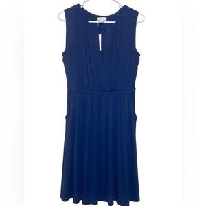 Kenar Navy super soft sleeveless midi dress women’s size M